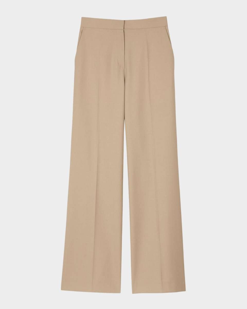 Elion Pleated Wool-Blend Trousers